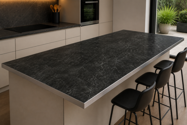 PVC Mármol Grafito 1,22 x 2,44mts x 3mm